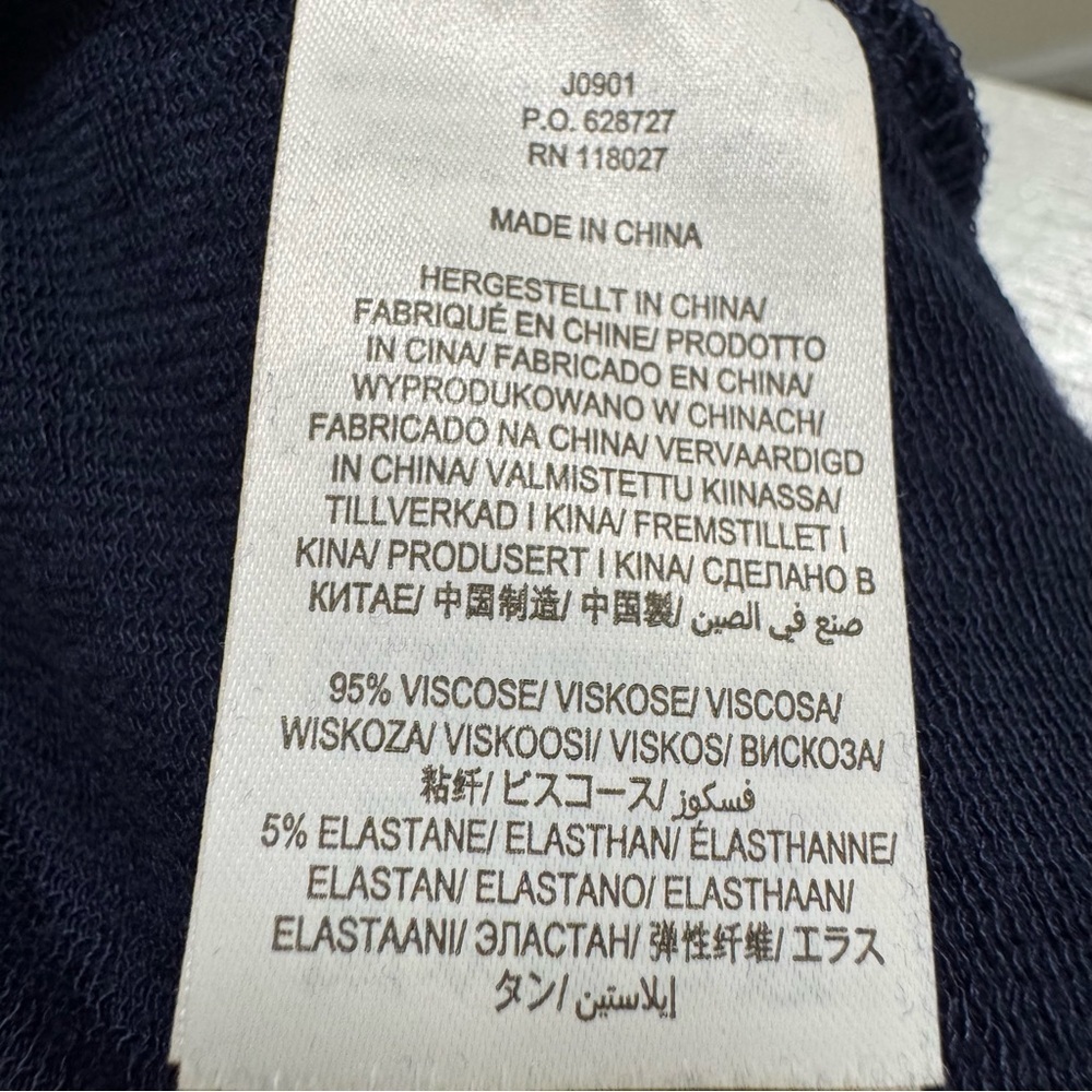 Boden Rachel Jersey Jumpsuit - Navy Scattered Foil Spot - Size 8R - Picture 4 of 4